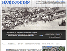 Tablet Screenshot of bluedoorinnalma.com